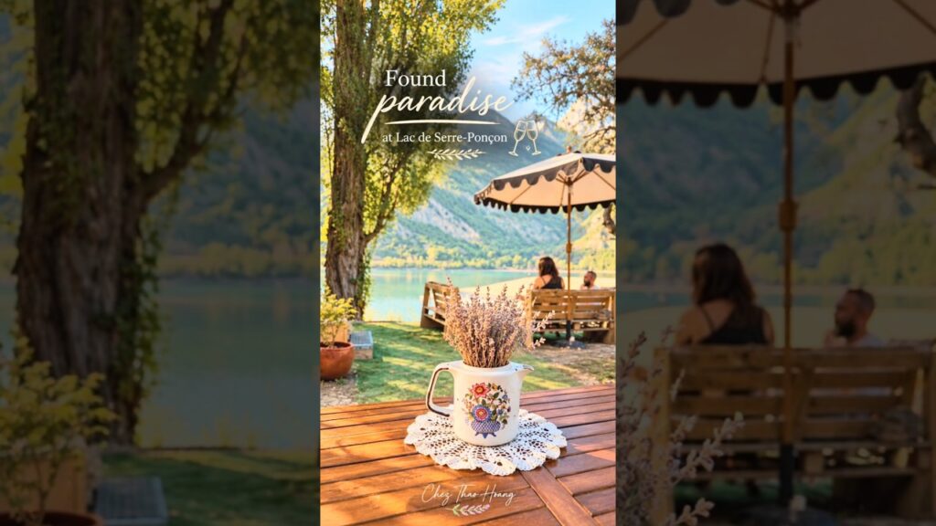 Found paradise at Lac de Serre-Ponçon 🥂 🏔️