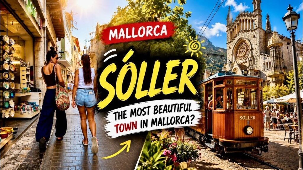 SÓLLER MALLORCA 🇪🇸/ Beautiful Town & Tram Ride in August 2026/ 4K Walking Tour