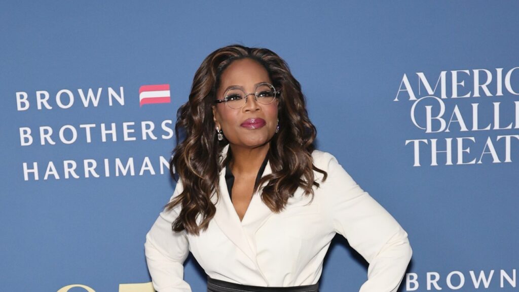 Oprah Winfrey at an American Ballet Theatre gala in New York on Oct. 22, 2025.