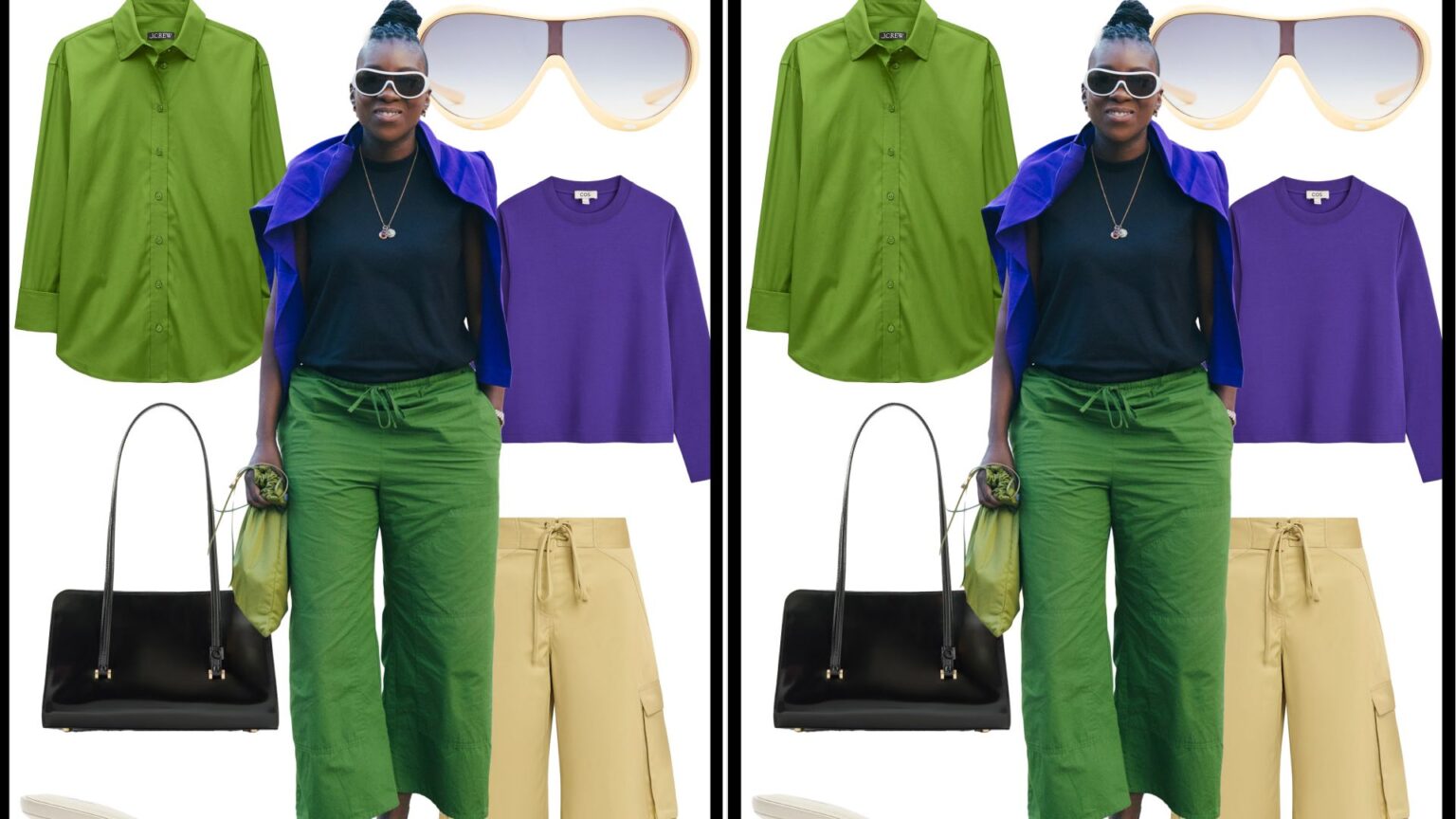 4 New York Fashion Week 2026 Outfits to Recreate This Fall collage of Nikki Ogunnaike's outfits at New York Fashion Week for Self Checkout