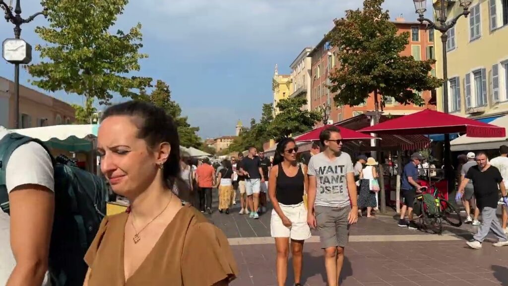 France 🇫🇷[4K] Nice-Cote d'Azur, beautiful city, walking tours around the city.