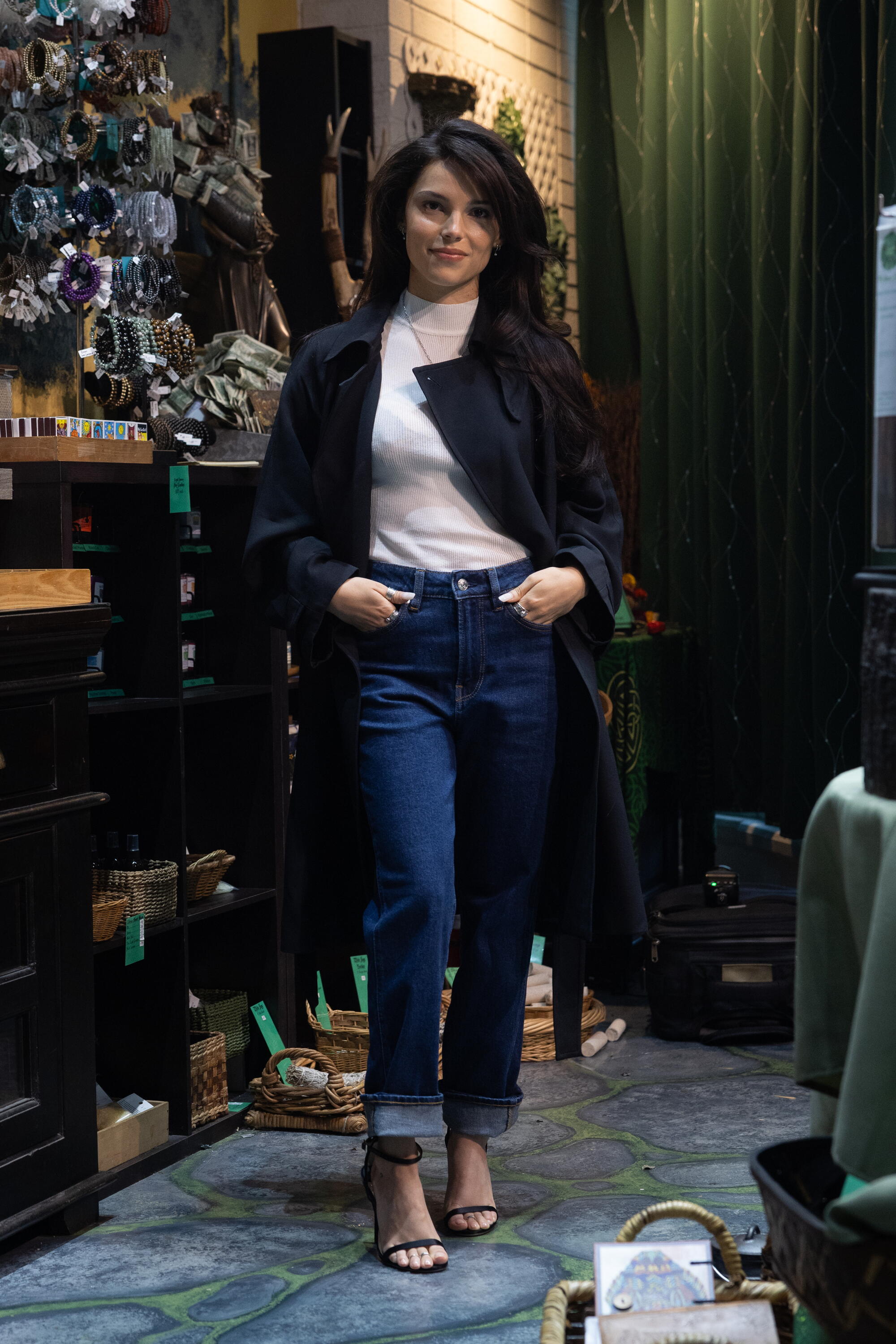 American actress, Inde Navarette, at The Green Man, in Burbank.