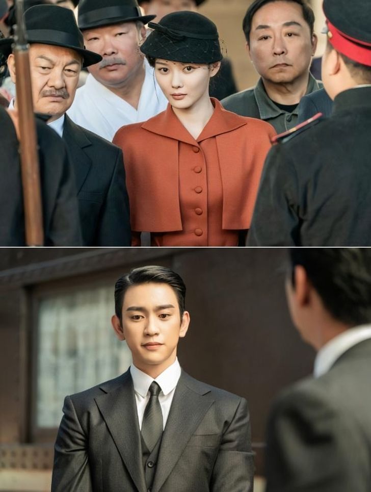 Actors Kim You-jung, top, and Park Jin-young are seen in the tvN drama '100 Days of Deception.' Courtesy of CJ ENM