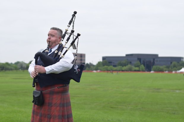 A bagpiper plays at the annual Scottish Festival and Highland Games in 2016. (Chicago Scots)