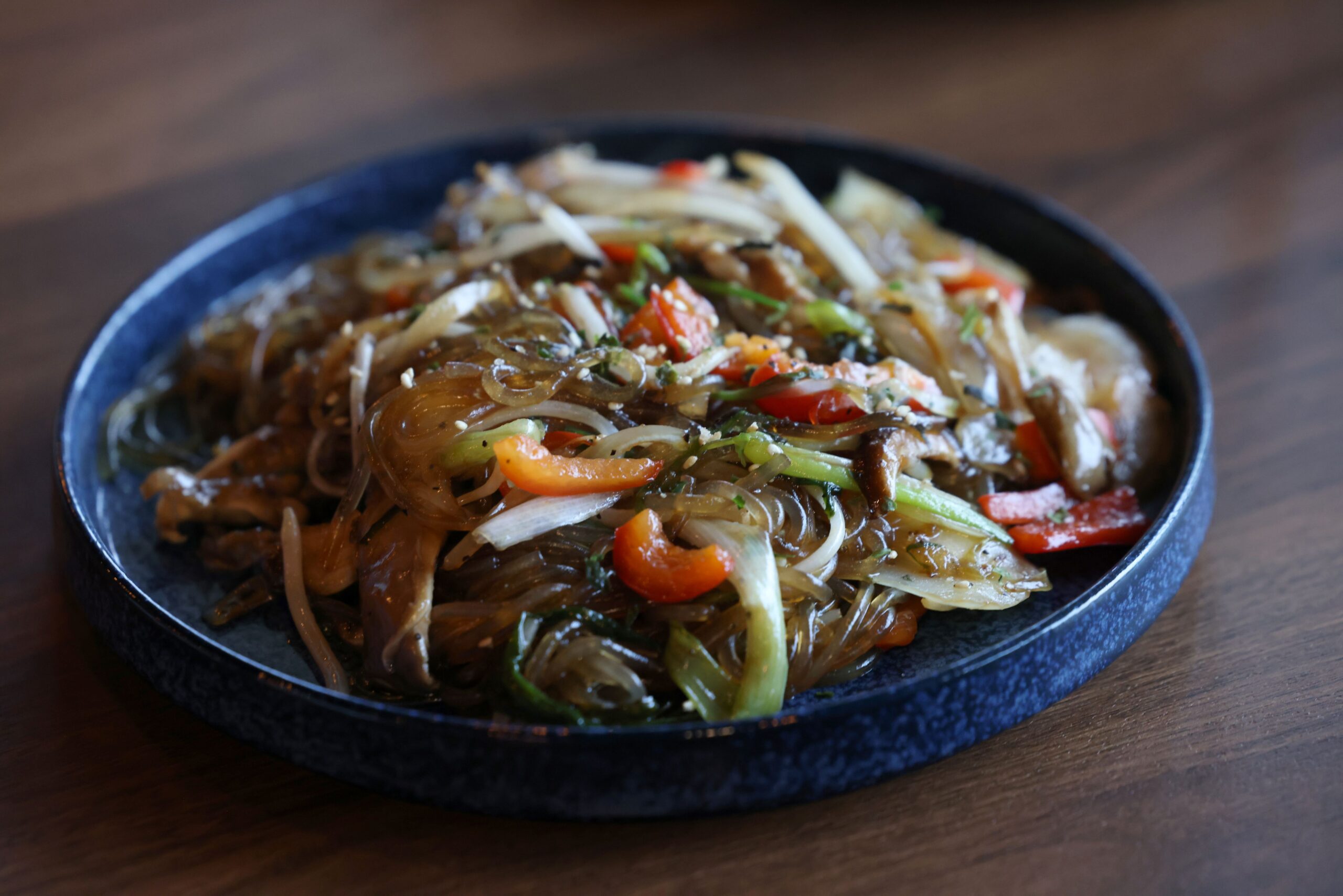 Japchae at Seoul to Tokyo restaurant in Santa Rosa