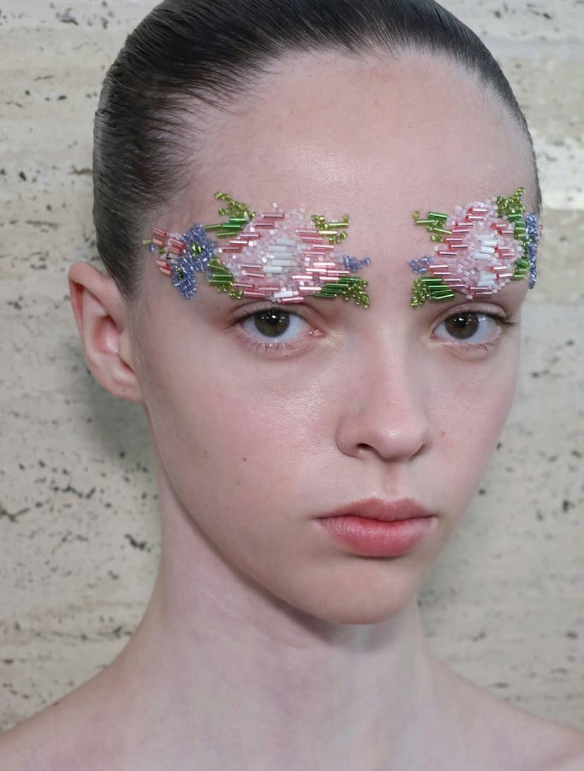 simone rocha beaded brows london fashion week spring/summer 2027 beauty