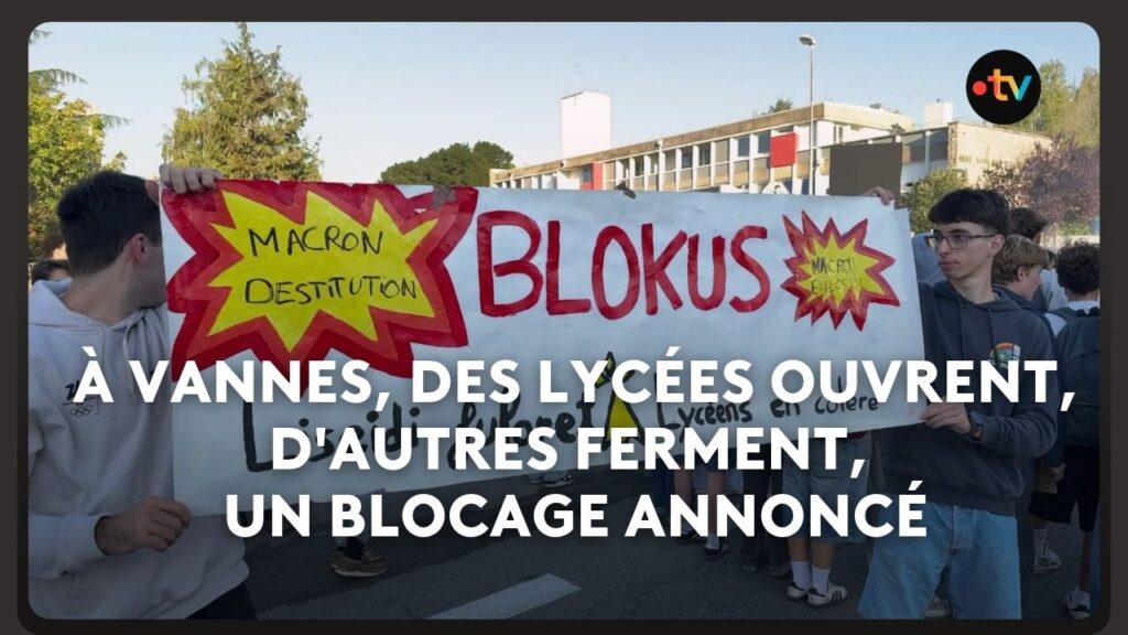 Blocage des lycées à Vannes : Retour sur cette journée vannetaise Blocage des lycées à Vannes : Retour sur cette journée vannetaise
