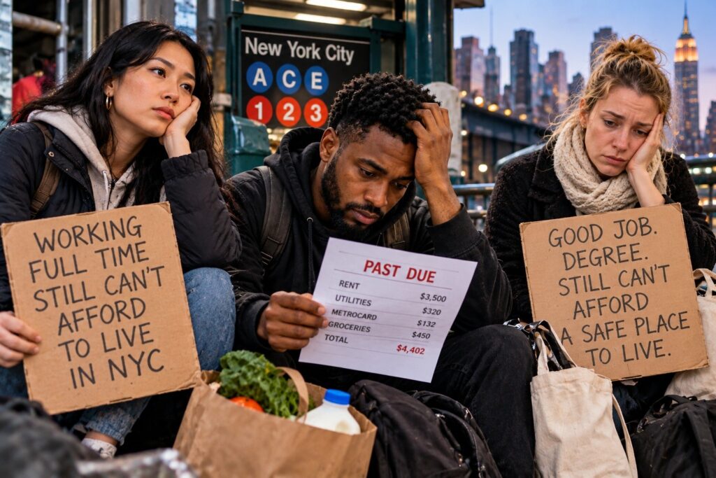 NEW YORK’S BIGGEST PROBLEM. THE LUXURY OF LIVING ALONE