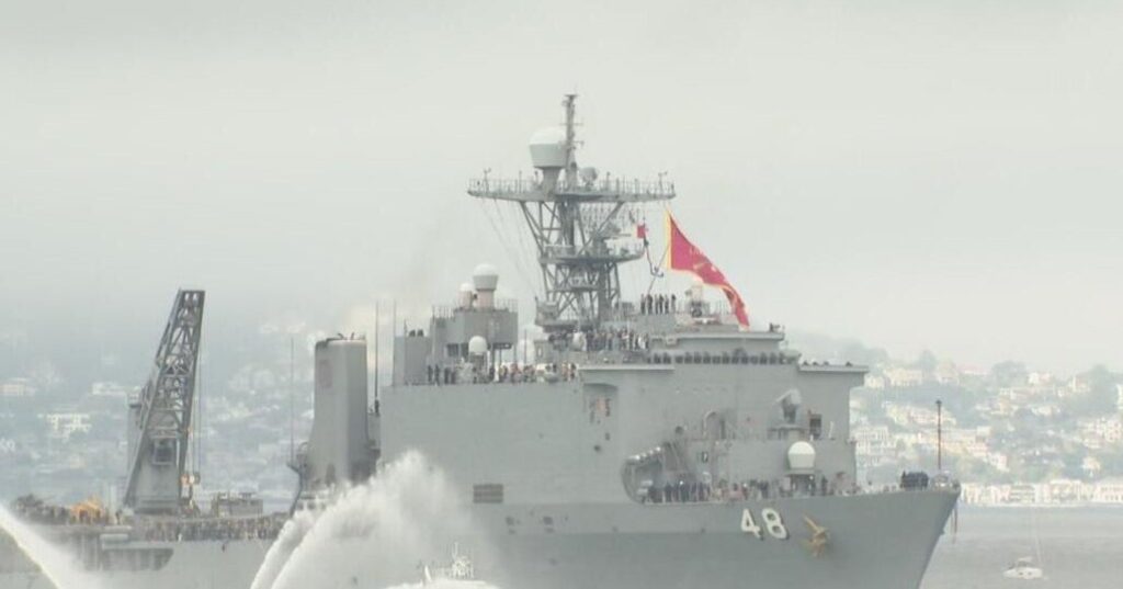 Ships sail underneath Golden Gate Bridge for 2026 Fleet Week parade