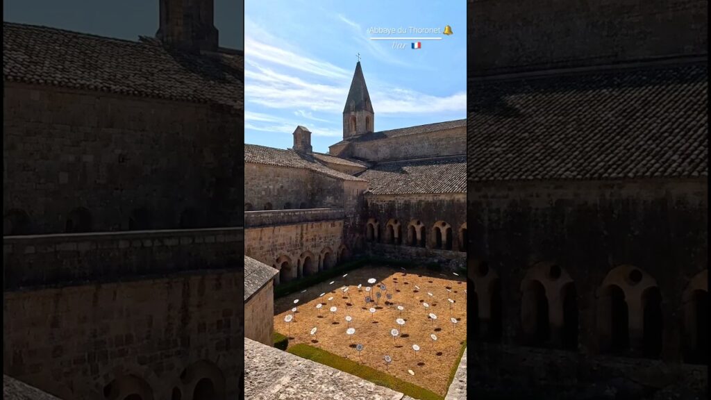 One of France’s most captivating abbeys. Golden light, ancient stones, and a timeless atmosphere🇫🇷