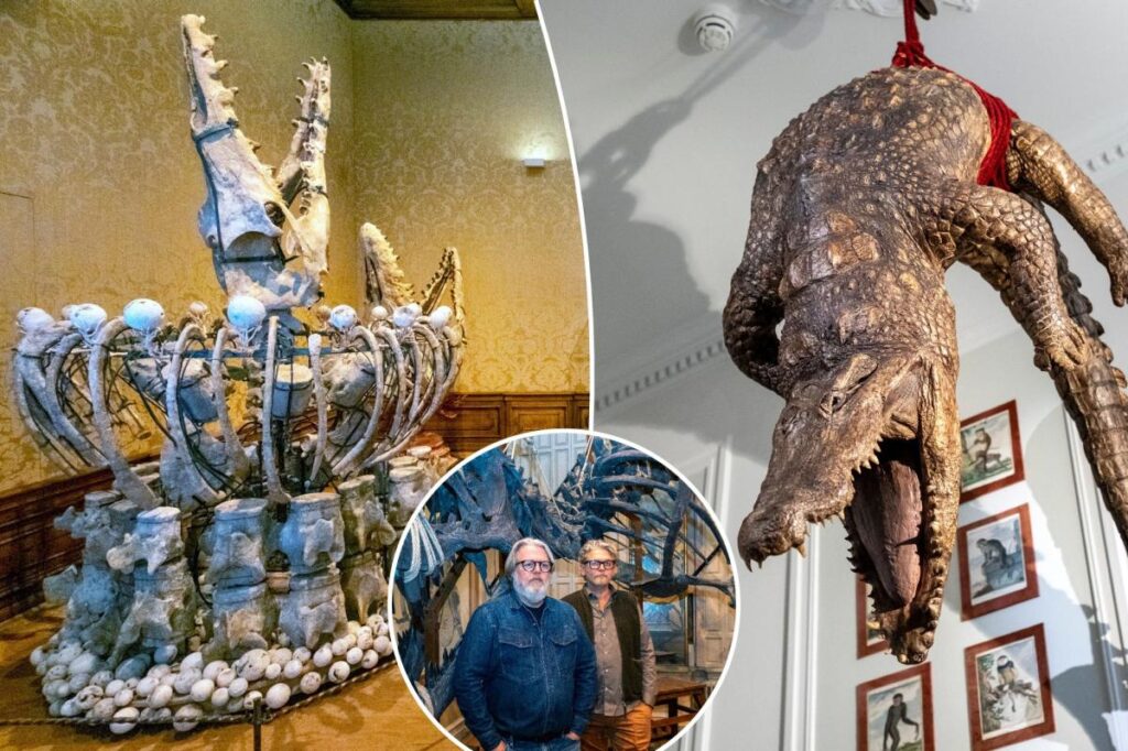 Amsterdam’s new Art Zoo puts visitors in cages among dramatic taxidermy by artists Sinke and van Tongeren