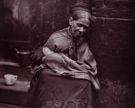 The ‘crawlers’ of St Giles workhouse, from Street Life in London by John Thomson and Adolphe Smith, 1877.