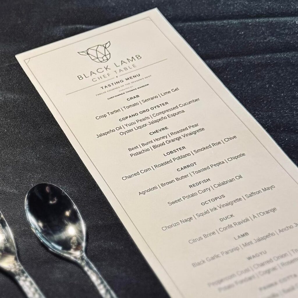Black Lamb Chef Table(Corpus Christi, Texas)