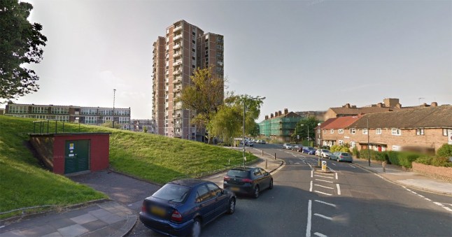 A man is fighting for his life after he was gunned down on a busy road in south east London. Armed police were scrambled to the scene after victim in his 30s was found with gunshot wounds. The shooting took place at just after 8pm on Frances Street, Woolwich, close to Woolwich Dockyard station. Paramedics battled to save the man and the air ambulance was dispatched to the scene which is on a busy main road packed with traffic and close to the Royal Artillery Barracks. He was transported to hospital with life threatening injuries where he remains under police guard. A Met police statement said: 'Officers attended and found a man, aged in his 30s, suffering from gunshot wounds. They performed first aid until the London Ambulance Service and London?s Air Ambulance arrived. The man was taken to an east London hospital with life-threatening injuries. Firearms officers and specialist crime detectives attended the scene.' No arrests have been made and the hunt is on for the shooter. Forensics officers and specialist search teams are on the scene to collect bullet casings and any other clues. Meanwhile detectives are trawling through CCTV footage from the area to piece together the events leading up to and after the shooting. It is understood the victim is being treated for more than one wound. Anyone with information is asked to call police on 101 or to remain anonymous Crimestoppers on 0800 555 111. frances street picture: Google maps