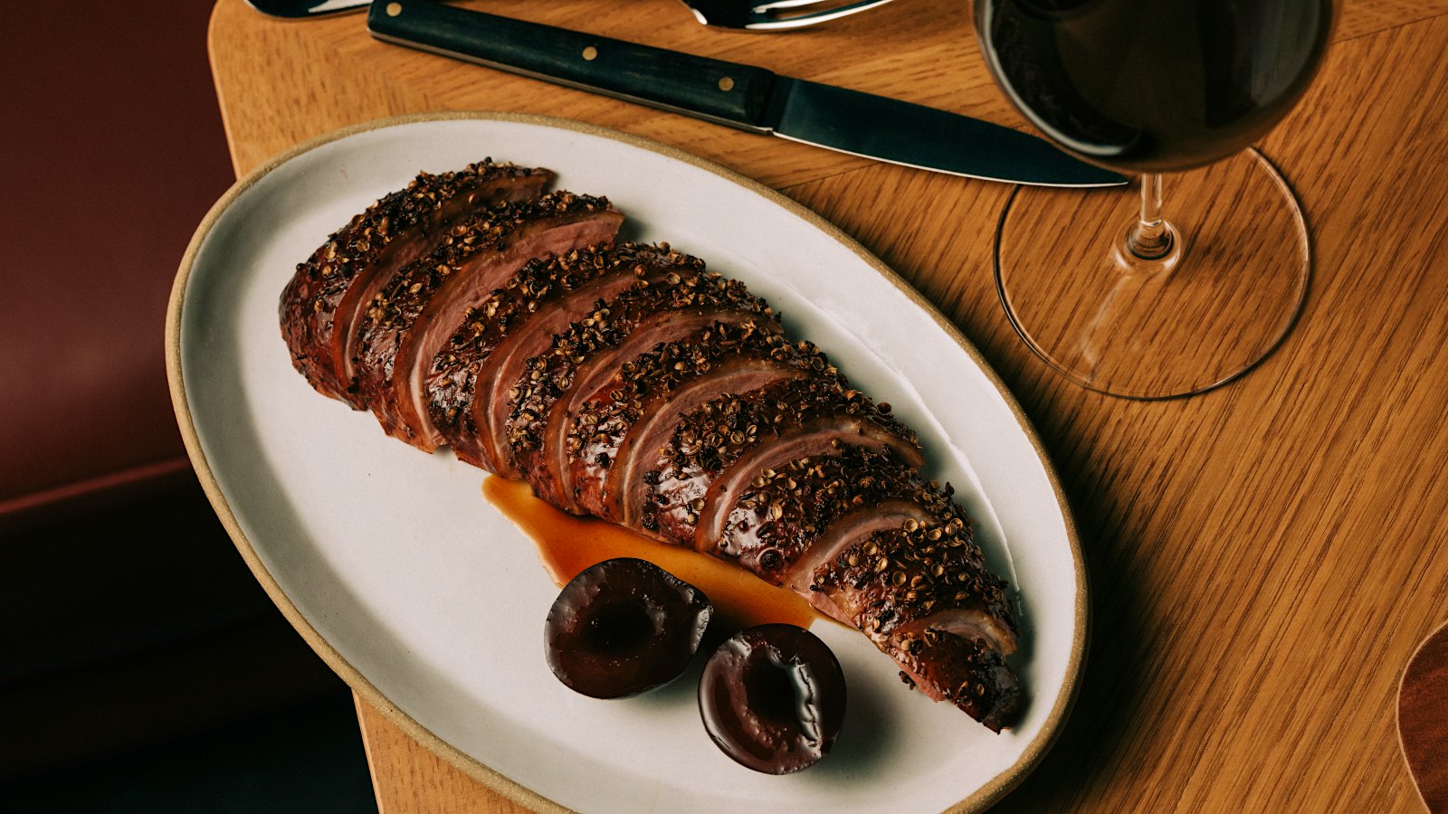 Duck dish from Humm in New York City.